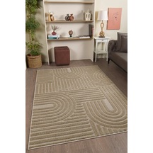 Mariesse Home Elit Bukleli Yumuşak Peluş Post Shaggy Çocuk Odası Oturma Odası Salon Mutfak Halısı Bej
