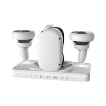 Createtech Meta Quest 2 Masaüstü Braketi Rgb Işık Kablosuz Şarj Standı Beyaz/