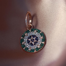 Renkli Zirkon Taşlı Yıldız Rose Gold Kaplama Gümüş Küpe Gümüş Renkli Zirkon Taşlı Yıldız Rose Gold Kaplama Gümüş Küpe Gümüş