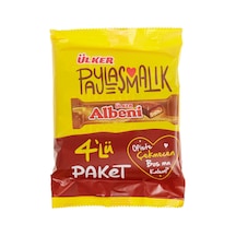 Ülker Albeni Gofret 4x40g - Akışkan Karamelli Sütlü Çikolata Kaplı Gofret 3'li Ekonomik Paket - Tarı