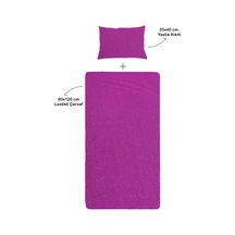 S-mall Bebek Çarşafı 60 x 120 CM + Yastık Kılıfı 35 x 45 CM Mor