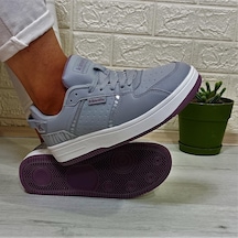 Kinetix Enner Pu Gri-beyaz-gülkurusu Fuspetli Sneaker Spor Ayakkabı Gri - Beyaz