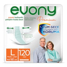 Evony Premium Bel Bantlı Yetişkin Bezi Large 120 Adet