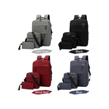 Novahub Çok Amaçlı Oxford Sırt Çantası, Omuz Çantası Ve El Çantası Seti - Açık Gri Renkler Açık Gri Açık Gri