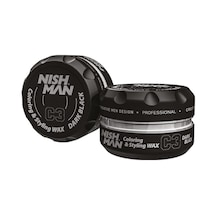NISHMAN Saç Şekillendirici Renklendirici Wax Siyah Renk C3 100ml