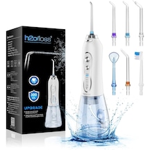 H2ofloss Ağız Duşu, 6 Başlıklı, 5 Modlu, 300 Ml, Ipx7, Diş Taşı Temizliği