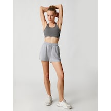 Koton Mini Spor Şort Yumuşak Dokulu Modal Karışımlı Gri 3sak40180nk Gri