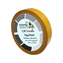 Çift Taraflı Bant İnce Şeffaf 19 mm 20 Metre 1 Adet Artlantis Resim Tablo Fotoraf Halı Yapıştırıcısı 1 Adet