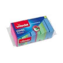Vileda Çizmez Colors Sünger 4'lü Paket