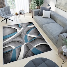 Rovigo Home Dijital Baskı Yıkanabilir Kaymaz Taban Salon Halısı Rvg0438 Mavi
