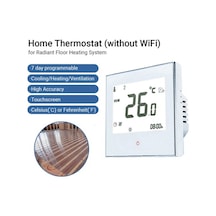 Novahub Ev Akıllı Termostat, Radyant Zemin Isıtma Sistemi İçin 95-240v