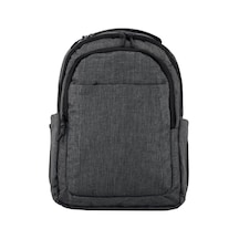 3 Bölmeli Okul Sırt Çantası (Laptop Bölmeli) Gri 2140