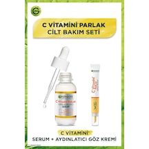 Garnier C Vitamini Parlak Aydınlatıcı Göz Kremi 15 ML + Süper Aydınlatıcı Serum 30 ML