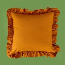 Soft Fancy Kırlent - Hardal - 40x40 Cm Çok Renkli