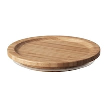Saklama Kabı Kapağı, Bambu Meridyendukkan Yuvarlak Bambu Kapak 14 Cm