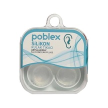 Poblex Silikon Kulak Tıkacı - Kulak Koruyucu Tıpası Saf Silikon 2'li