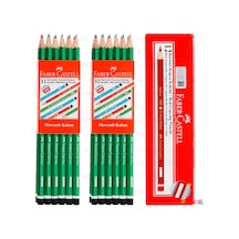 Faber Castell 2 Düzine Kurşun Kalem + 1 Dz Kırmızı Kopya Kalemi