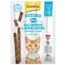 Gimcat Sticks Alabalıklı Somonlu Kedi Ödülü 4'lü