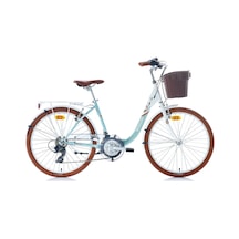 Bianchi Carmen 420h 24 Jant 21 Vites V Fren Şehir Bisikleti Beyaz-turkuaz-kahverengi Çok Renkli