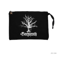 Zepplin Giyim Gorgoroth Siyah Clutch Astarlı Cüzdan / El Çantası