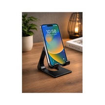Dekoratif Telefon Standı Siyah Siyah