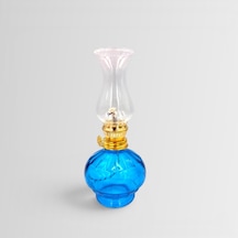 İdare Kandil Nostalji Gaz Lambası Mini Mavi