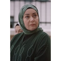Carell Kızılcık Şerbeti Pembe'nin Tercihi Yazı Desen Jakar İtalyan İpekli Şal Orman Yeşili Çok Renkli