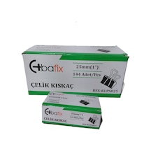 Bafix Kıskaç Klips Çelik 25 Mm 12 Li