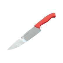 Şef Bıçağı Toplam Uzunluk 33 CM Kırmızı Plastik Sap