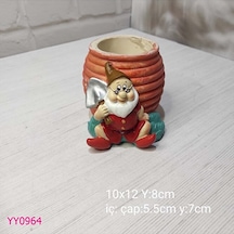 Yy0964 Bal Kavanozlu Cüce Saksı Silikon Kalıp
