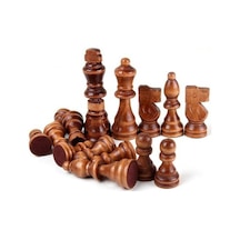 Ahşap Satranç Taşları No:35 Büyük 9cm