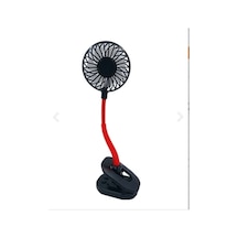 Hubrendy Çer Portatif Işıklı Mini Klipsli Fan
