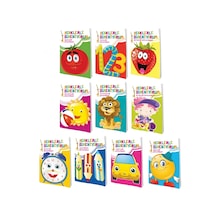 Renklerle Öğreniyorum Boyama Seti-Renkli ve Örnekli-10 Kitap Takım- Ema Çocuk