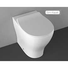 ISVEA SOLUZIONE II SLIM KLOZET KAPAĞI - YAVAŞ KAPANAN - 40H40200I