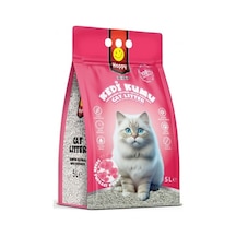 Happy Topaklanan Bentonit Bebek Pudralı Kedi Kumu 5 L