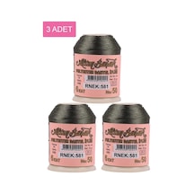Hubrendy Tedarik 3 Adet Altınbaşak Oya Ve Dantel İpi 20 Gr - Royaleks - No: 581