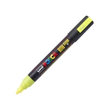 Uni Posca Pc-5m Su Bazlı Poster Marker Kalem 1.8-2.5 Mm Fluorescent Yellow F2 Çok Renkli