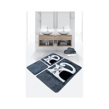 Pınk Nose 3 Lü Set Banyo Halısı Paspas