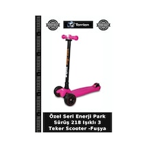 Özel Üretim 218 Işıklı 3 Teker Scooter -fuşya Neşe Tasarım Arkadaş
