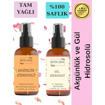Akgünlük Suyu Ve Gül Suyu 100ml+100ml - Doğal Ak Günlük, Sığla Ve Gül Hidrosolü