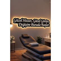 Led Işıklı Dekoratif Duvar Tablosu Motivasyon, Atarlı & Anlamlı Söz Tasarımları 11. Model - 829442777 11. Model