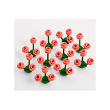 Orjinal Bitki Ağaç Parçaları: Çiçek: Flowers: 40 Parça Çiçek Ve Bitki - 10 Adet Yeşil Bitki Ve 30 Adet Mercan Renk Çiçekten Oluşur.