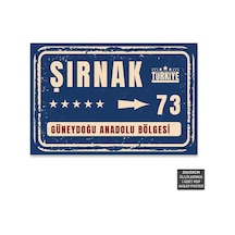 Pt1178 - Şırnak Şehir Tabelası Retro Mdf Ahşap Poster 20x30cm - 711990359