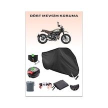 Siyah Ducati Scrambler Urban Enduro Için Arka Çanta Ve Kilit Uyumlu Motosiklet Branda, Güvenli