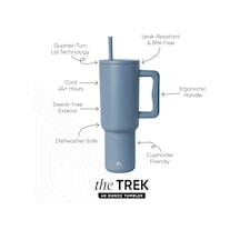 40 Oz Saplı Ve Hasır Kapaklı Bardak Yalıtımlı Bardak Yeniden Kullanılabilir Paslanmaz Çelik Su Şişesi Seyahat Kupası Bardak Tutucu Dostu Kadın Erkek Ona Hediyeler Trek Koleksiyonu Çok Renkli