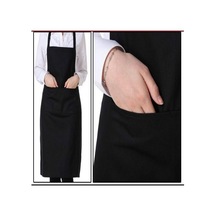 Turuncu Cepli Önlük Kalınlaştırılmış Pamuk Polyester Karışımı Yemek Pişirme Mutfağı Restoranı