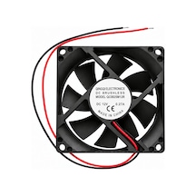 Robodünya 80x80x25 Mm 12v 0.27a 2 Pin Fırçasız Soğutucu Fan