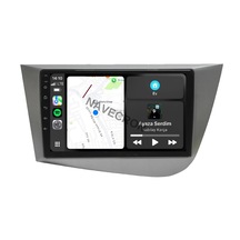 Seat Leon 2005-12 9" Uyumlu Androıd Multimedya Gerçek 2/32 Kablosuz Carplay Geri Görüş Kameralı 9"