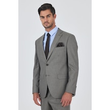 İmza Bej Mono Yaka Esnek 6 Drop Comfort Fit Classic Takım Elbise 1001250152 Bej