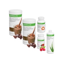 Herbalife Shake Çikolata 2 - Çay Ahududu - Aloe Vera - Thermo Complete